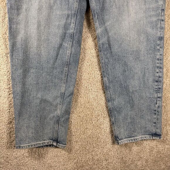 Express Jeans NWT Size‎ 16 Relaxed Tapered Mid Rise Straight Ankle Light Denim - Picture 6 of 15
